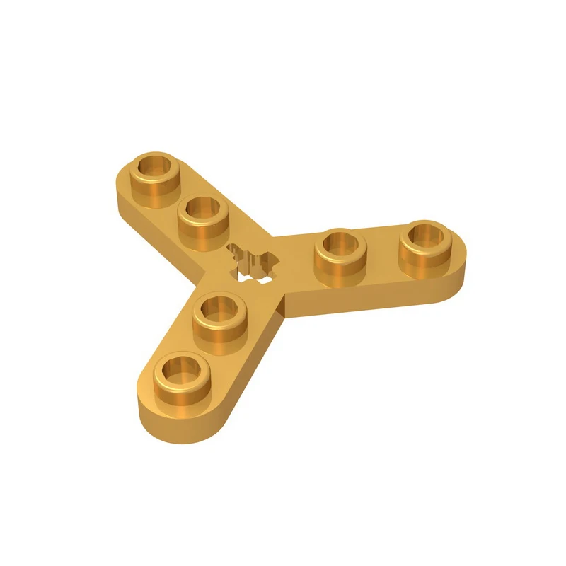 Gobricks GDS-983 Technical, Plate Rotor 3 Blade with Smooth Ends and 6 Studs (Propeller)compatible with lego 32125