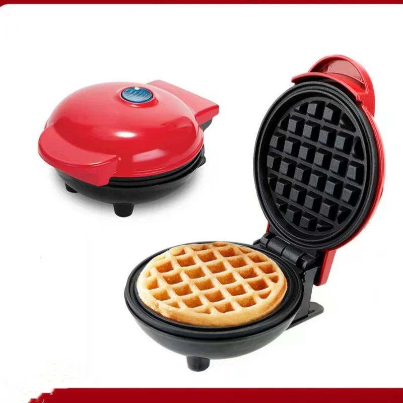 Breakfast toaster with double-sided heating device, multifunctional waffle making device