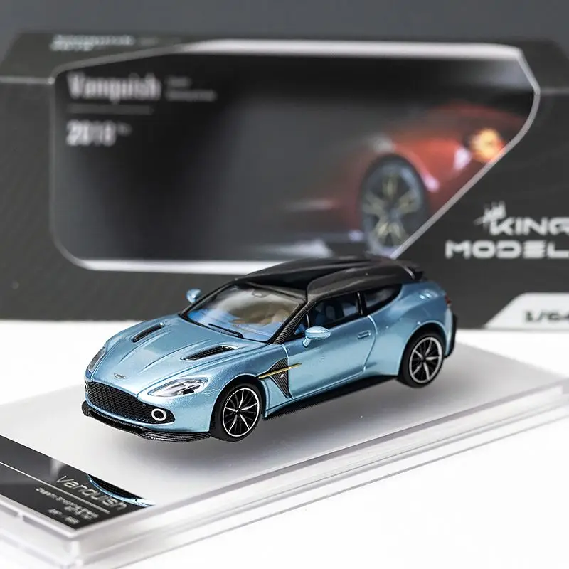 

Diecast Km Kings Model 1:64 Scale Aston Martin Vanquish Zagato Alloy Car Model Collectible Toy Gift Souvenir Display Ornament