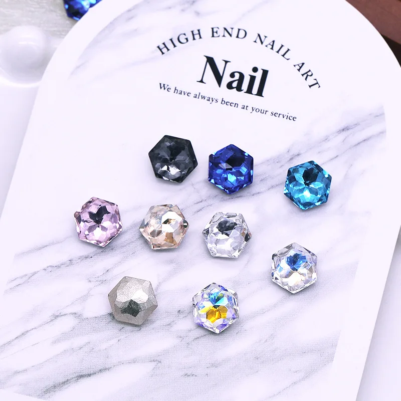 40 قطعة أشار الظهر ثلاثية الأبعاد مسدس مسمار الفن الراين كريستال الماس اكسسوارات جوهرة حجر ل مانيكير الأظافر لوازم الديكور