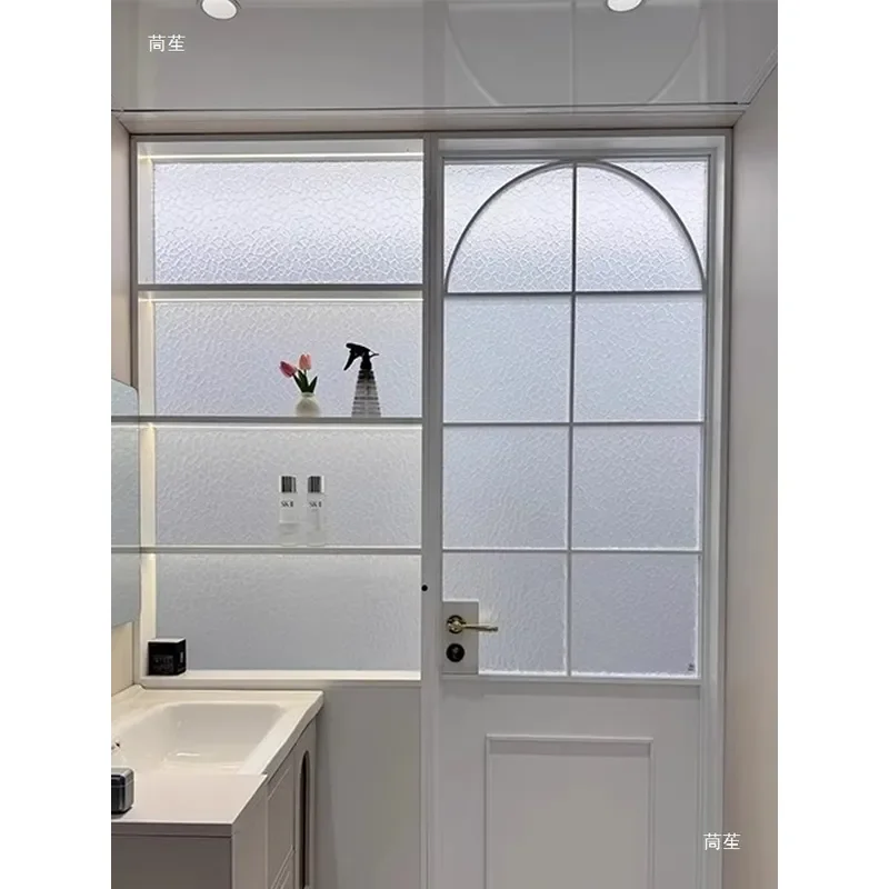 for Narrow Titanium Magnesium Aluminum Alloy Toilet Door with Cabinet Integrated Dry and Wet Separation Partition Bathroom