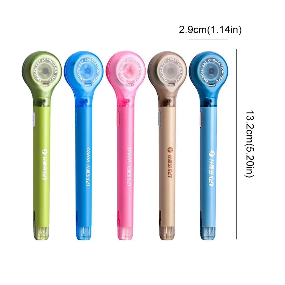 Creative Design 6m Modification Corrector Tape Comfortable Holding Large Capacity White Out Correction Tape Pen Shape