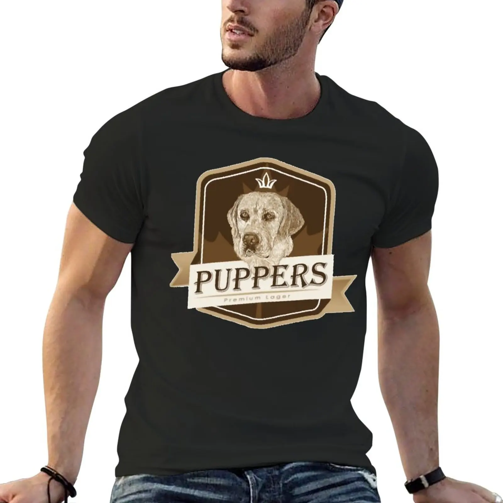 New Puppers, Officially Wayne&x27;s favourite beer. T-Shirt.png T-Shirt shirts graphic tees t shirts for men pack