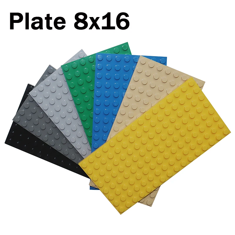 

Size 8x16 Dots Plate DIY Educational Building Blocks 92438 Thin Figures Bricks MOC Creative Assemblable Construction Toys