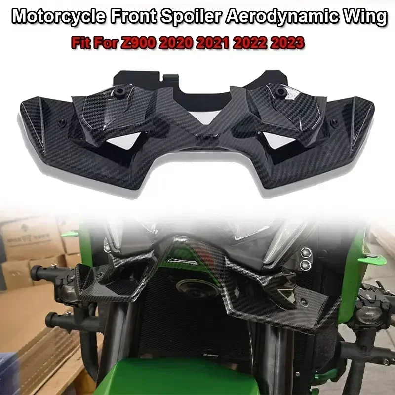 Fit For KAWASAKI Z900 Z 900 2020 2021 22 2023 New Motorcycle Naked Front Spoiler Winglet Aerodynamic Wing Kit Spoilers Protector