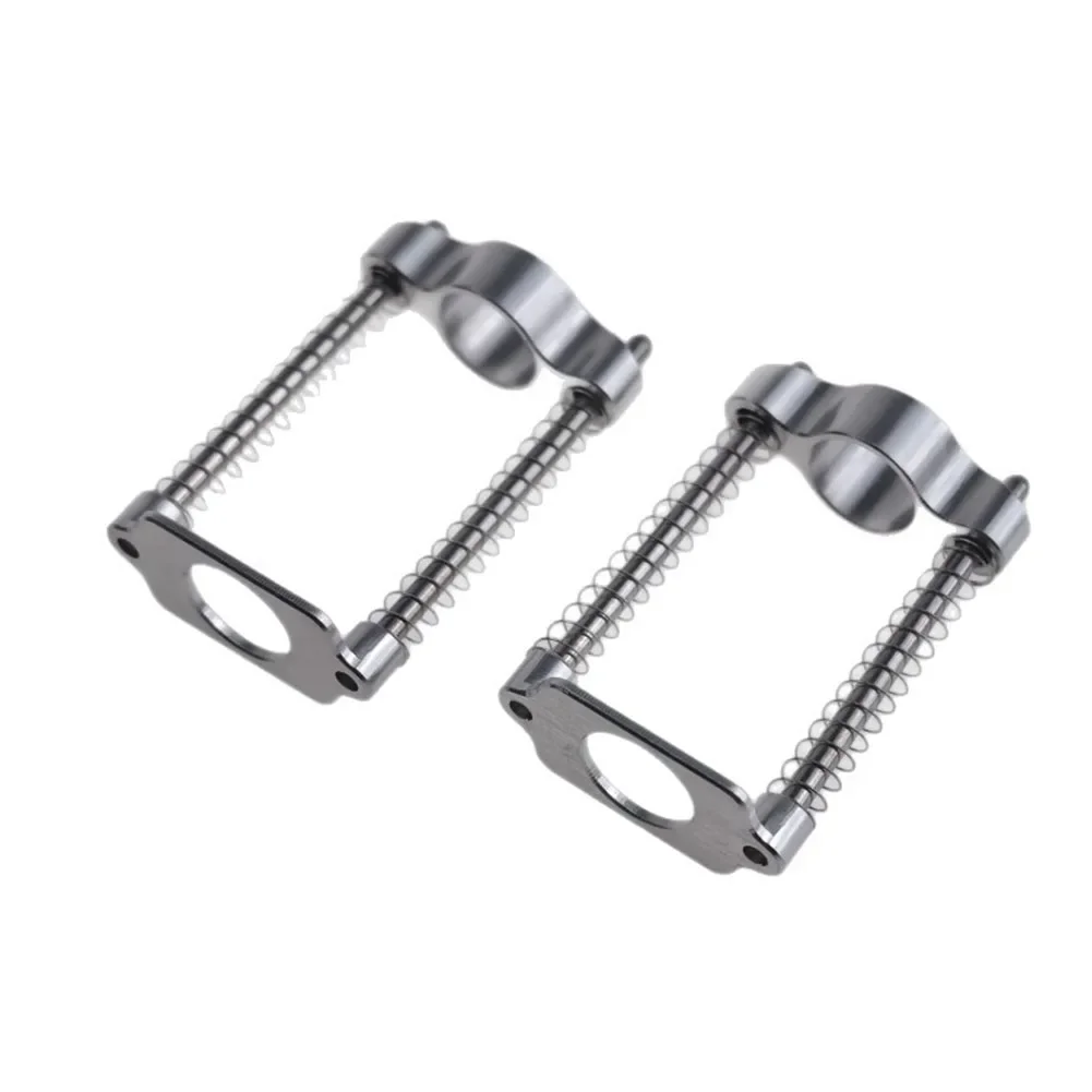 2pcs Stem Hinge Clamps for Brompton Folding Bikes with Aluminum Alloy Construction and Compact Folded Dimensions