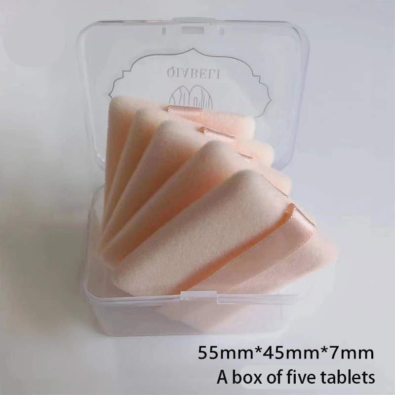 Double Sided Flocking Make Up Powder Puff Rectangle Foundation Make Up Soft Ultra-thin Powder Puff Mini Face Sponge Beauty Tool