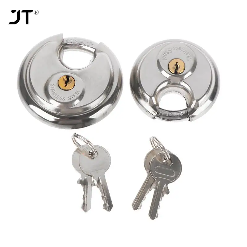 60mm/70mm Cool Duty Stainless Steel Round Disc Storage Pad Lock Padlock