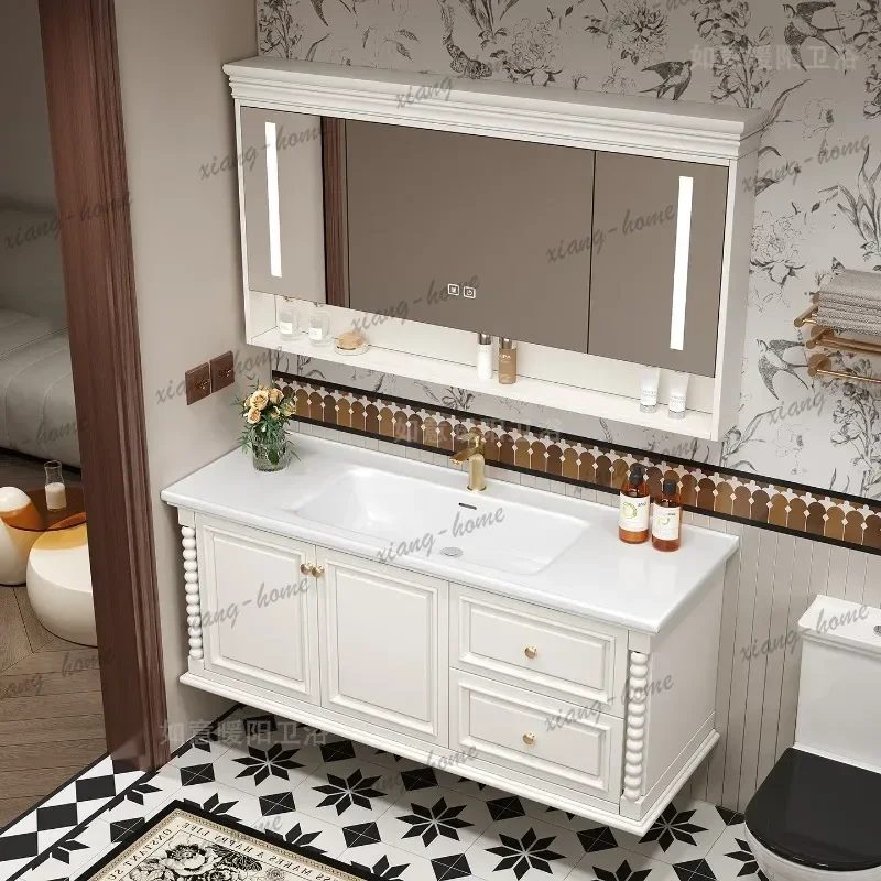 Wooden Small Bathroom Cabinet  - огляд і ціна Home Bathroom Vanity Combo