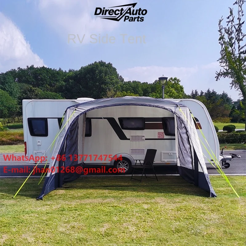 Multi-Functional Integrated RV Side Tent Trailer-Mounted Outdoor Camping Pavilion with Oxford Fabric for Cars