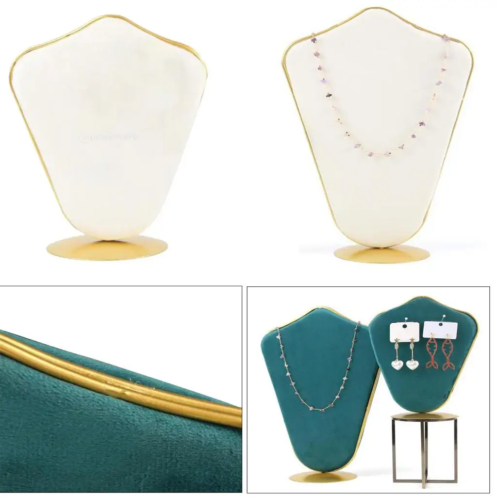 

Velvet Jewelry Display Bust Stand Holder Rack for Retail Store Showcase Home