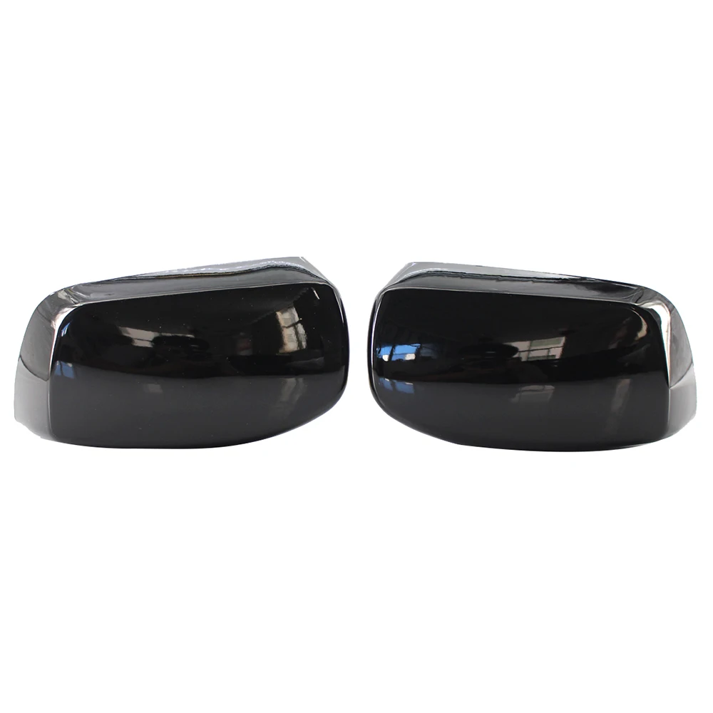 

Glossy Black Door Side Mirror Cover Caps For-BMW E60 E61 E63 E64 5/6 Series 2003-2010 51167078360 51167078359