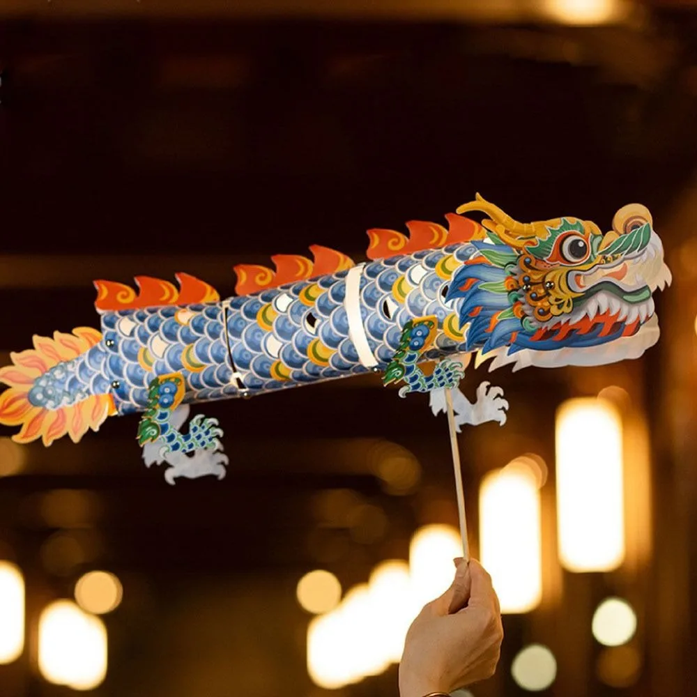 

Chinese Style Dragon Lantern Flying Handmade Portable Dragon Lantern Hanging Dance Dragon Mid-Autumn Festival Lantern Party