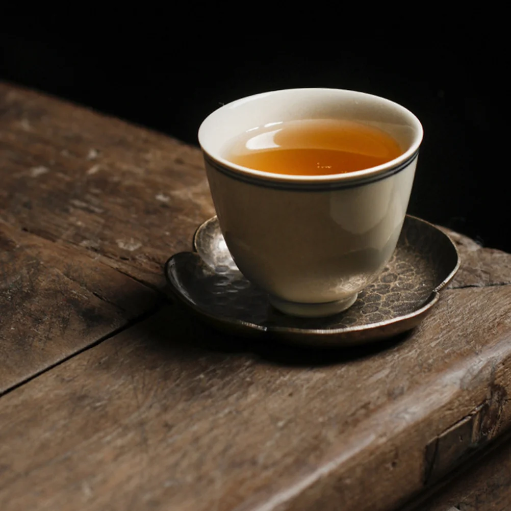 

Винтажная медная подушка для чайной чашки, изоляционная подушка ручной работы для декора чайной чашки, коллекция подарков, поднос для чайной чашки, изоляционная подушка