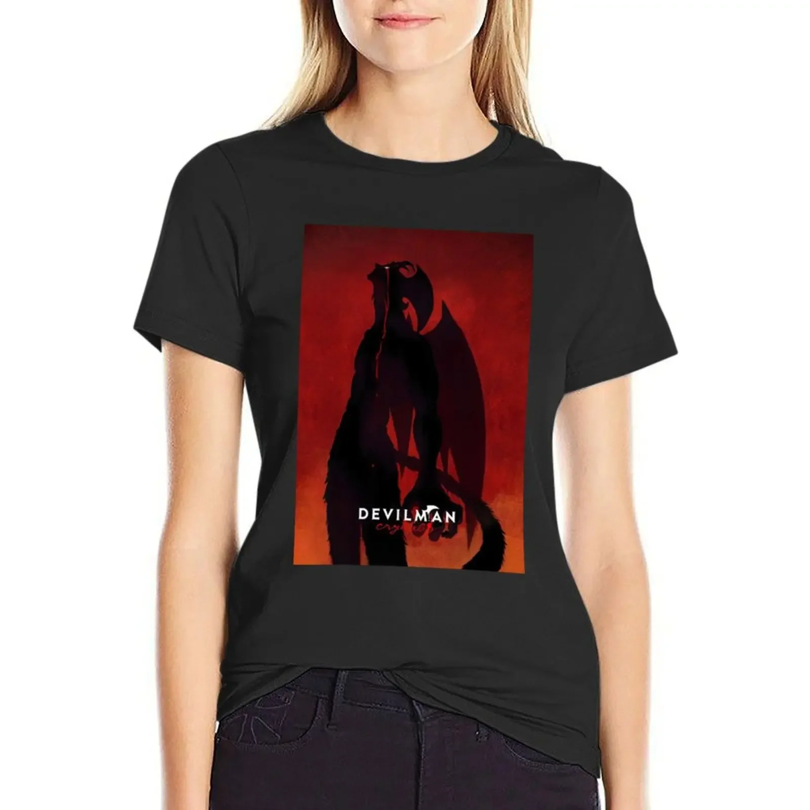 

Devilman Crybaby T-Shirt tops summer top summer tops t shirts for Women graphic