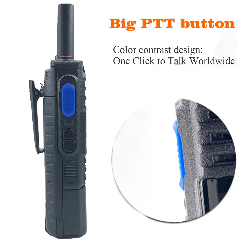 Radio Jaringan 4G ANYSECU T56 Zello Android 5.1.1 Baru Dengan GPS Wifi Baterai 8800mAh PTT Walkie Talkie