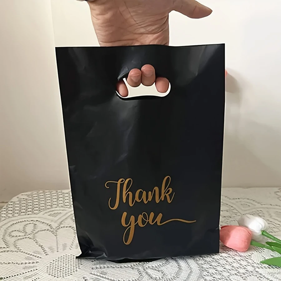 100pcs Thank You Gift Bags for Guests Gratitude Gift Bag Thank You Handback Gift Birthday Decoration Party Supplies Baby Shower