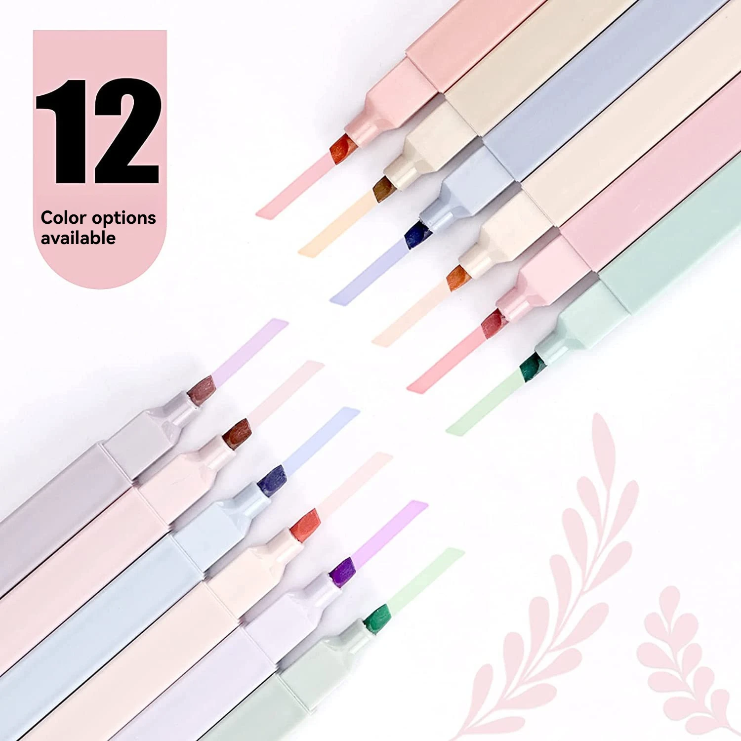 6-12 Farben Morandi Serie Leichte Textmarker Fluoreszierende Stifte Augenschonende Soft-Tip Marker für Schüler, Journaling und Kritzeleien
