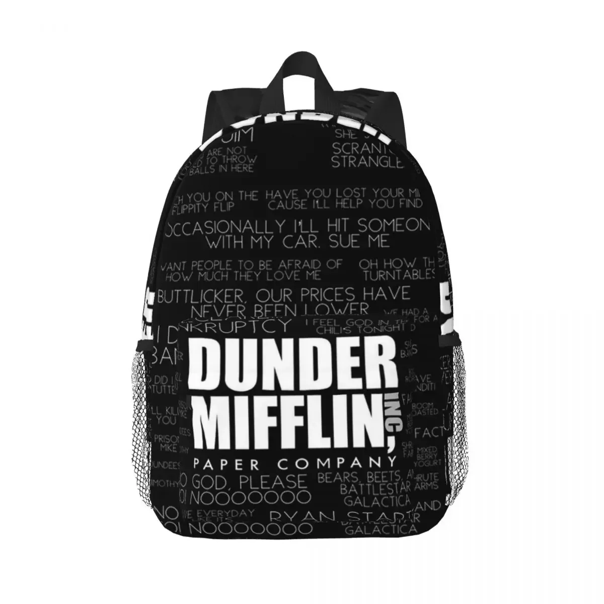 Dunder Mifflin Paper Company MatMichael Scott The Office Backpacks Teenager Bookbag School Bags Laptop Rucksack Shoulder Bag