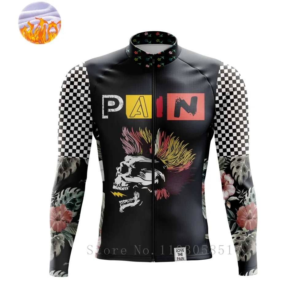 love-the-pain-winter-cycling-jersey-windproof-warm-fleece-thermal-jersey-elastic-close-fit-outdoor-sports-men-cycling-clothing