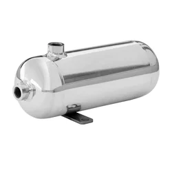 0.8L 304 Stainless Steel Small Horizontal Air Compression Tank Vacuum Buffer Air Storage Suitable for Beauty Instruments