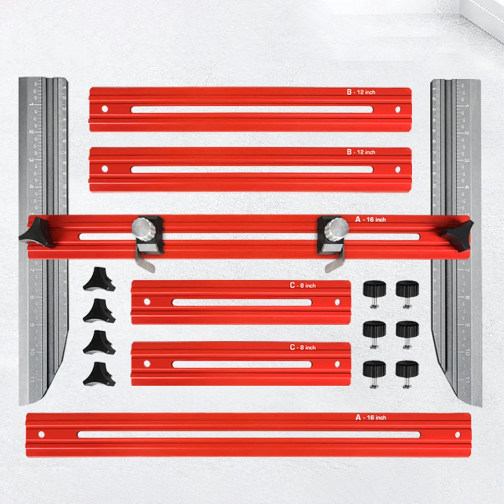 Stair For Tread Measuring Tool Aluminum Alloy Adjustable Angle Template Jig For Staircase Shelf Layout For Custom Furniture Ga
