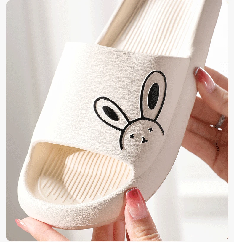 

Platform Sandal Home Slippers Woman Summer Cloud rabbit EVA Non Slip Slides Soft Flip Flops Funny Shoe Female Beach Indoor 2024