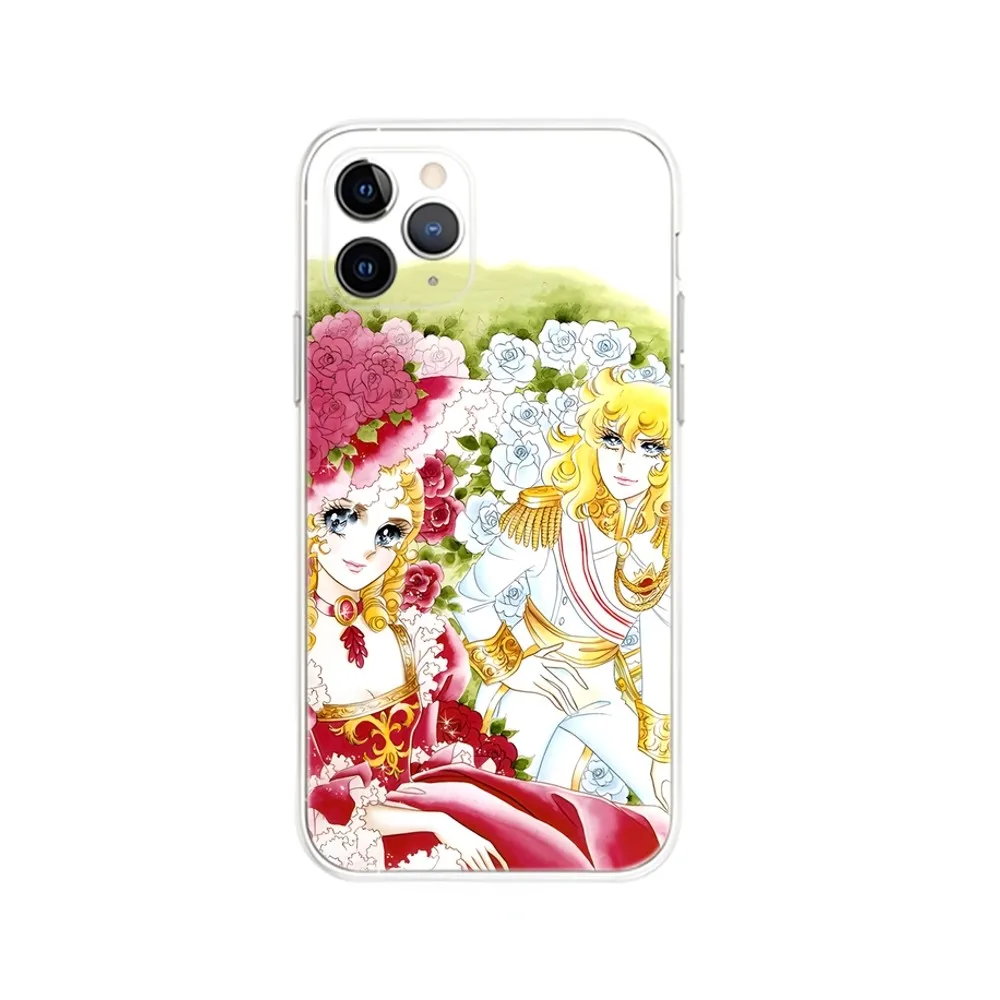 Anime R-Rose of V-VersaillesS Phone Case For iPhone 16,15,14,13,12,Mini,11,Pro,Max,Plus,X,XR,XS,8,SE,2020,Plus Transparent Cover