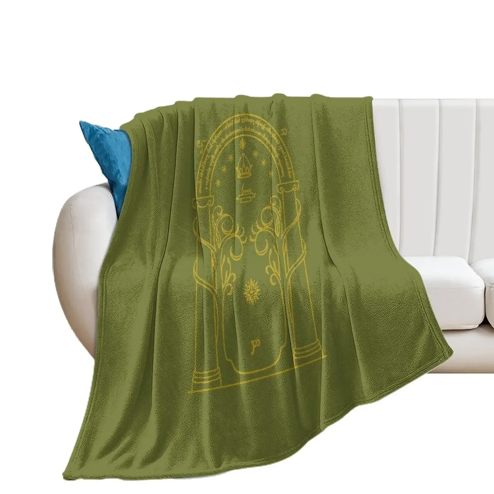 Doors of Durin Throw Blanket Custom Nap Blankets