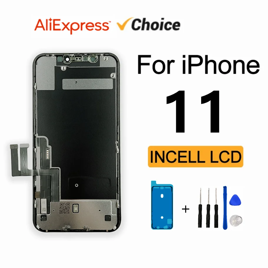 Incell LCD For iPhone 11 Display Screen With 3D Touch Digitizer Assembly No Dead Pixel Replacement