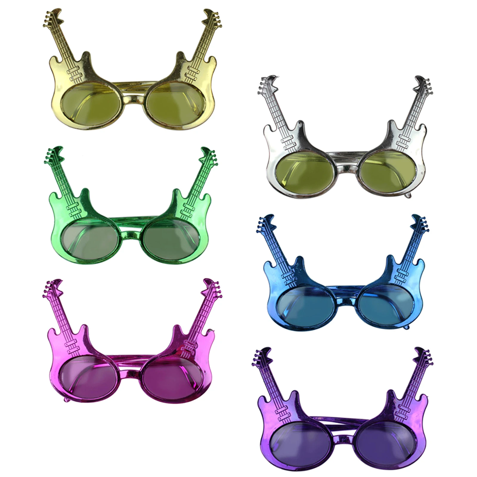 

6Pcs Funny Party Glasses Lightweight Portable Novelty Eyewear Photo Props Costume Accessories Party Glasses Photo Props