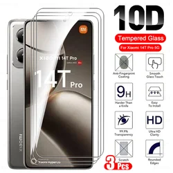 3Pcs Full Cover Glass For Xiaomi 14T Pro Screen Protector Tempered Glass Xiaomi14T Xiaomi14TPro Mi 14TPro 14 T T14 5G Phone Film