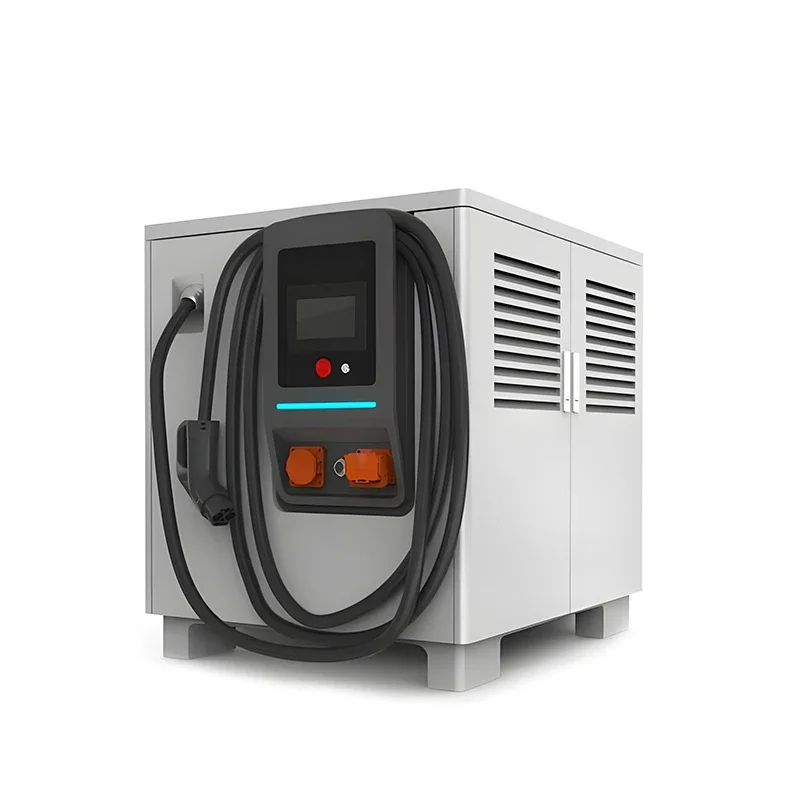 Customized Portable Mobile EV Fast Charging Station Electric Vehicle Charger Equipment For Parking Lot Commercial