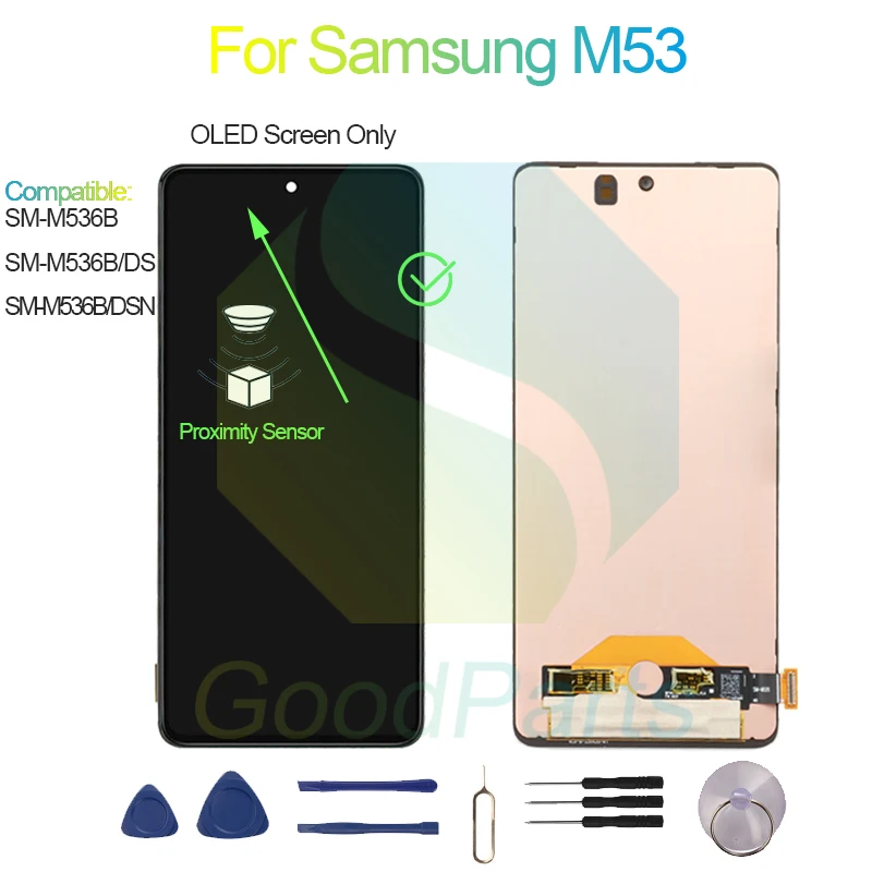 For Samsung M53 LCD Display Screen 6.7