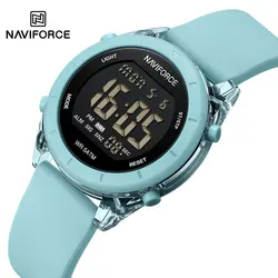 NAVIFORCE Women's Watches Thin Simple Waterproof Digital Sport Watch For Men LCD Electronic Clock Multifunc Outdoor Wristwatch