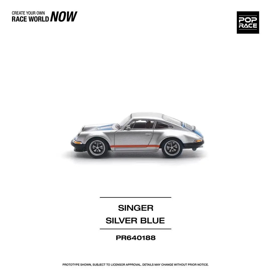 Diecast POPRACE 1:64 Scale Porsche Singer Alloy Car Model