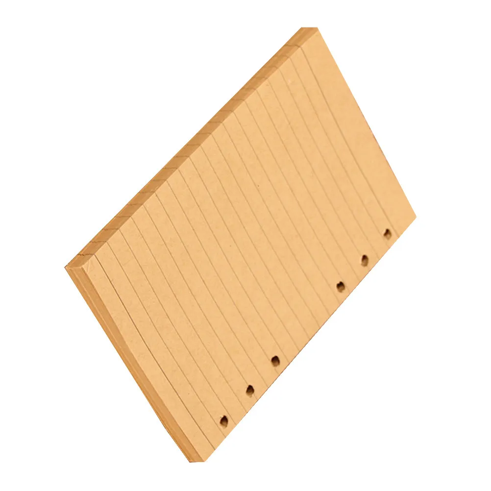 400Pcs Notebook Core Loose Leaf Paper A6 Size Colorful Grid Pattern Replacement Sheets for Note Taking Office Study
