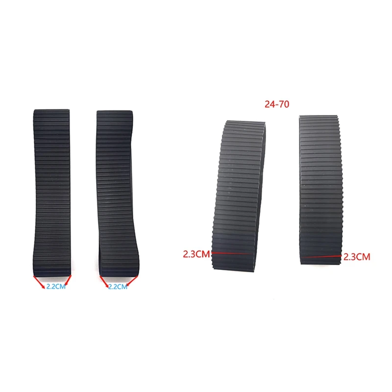 1Set nuovo obiettivo in gomma Focuse e gomma Zoom per Canon 24-70Mm F/2.8L II USM 2.3Cm (GEN 2)