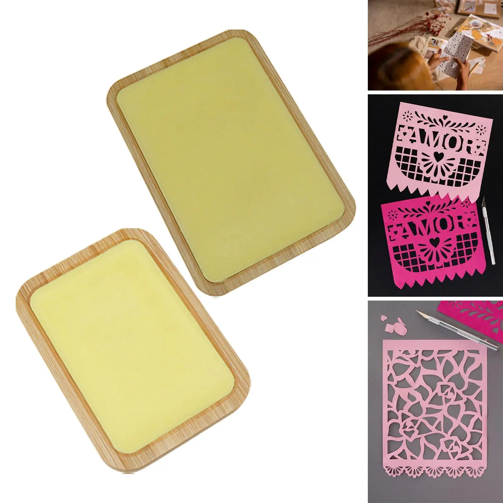 Wax Plaat Graveren Tool Hout School Projecten Multifunctioneel Wax Board voor Raam Bloem Scrapbooking Project Woondecoratie