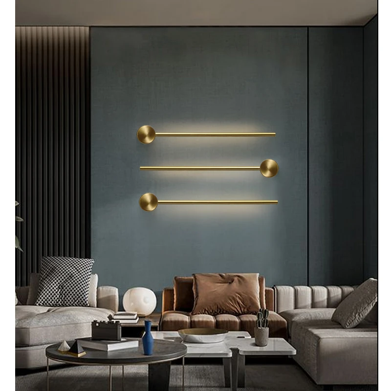 Lamp Contemporary Long Strip Wall Lamp, LED Minimalist Indoor Wall Light For Indoor Living Room Bedroom,dining Room,bathroom