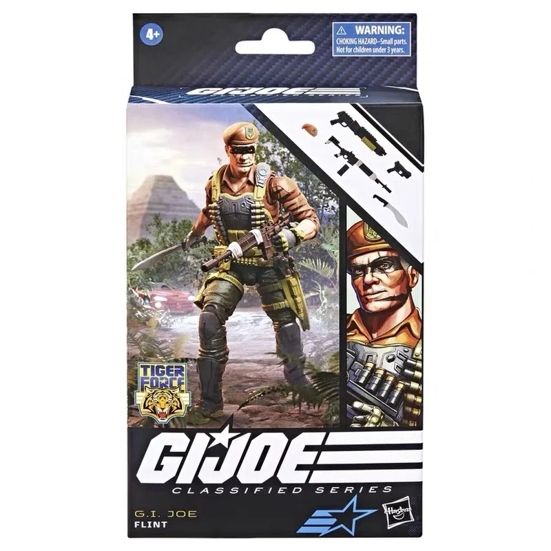 G.i. Joe Classified Series Tiger Force Flint Action Figures Toys Original 6 Inch Movable Figurines Model Doll Collectibles Gifts