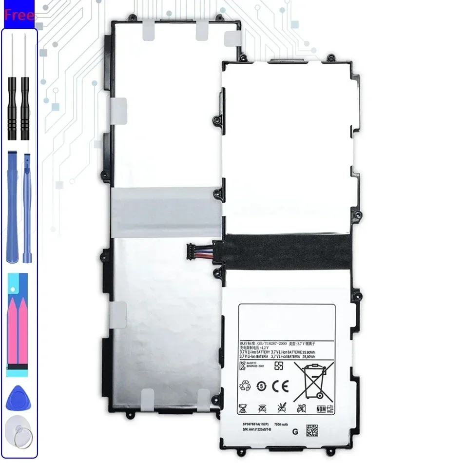 7000mAh Tablet Battery SP3676B1A(1S2P) for Samsung GALAXY Note 10.1 GT N8000 N8010 N8020 GT P7500 P7510 Tab 2 GT P5100 Batteries