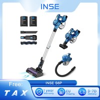 INSE S6P Cordless Handheld Vacuum Cleaner 23KPa Suction 250W Brushless Motor 2500mAh Detachable Batteries for Wood Floor