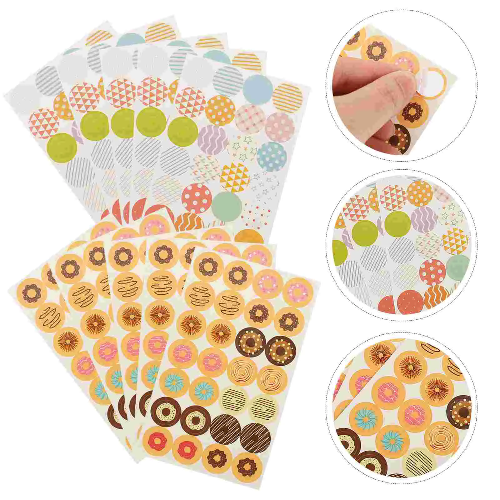 

1120 Pcs Binder Hole Protector Reinforcement Stickers Circle Loose Leaf Paper Round Decoration Rings
