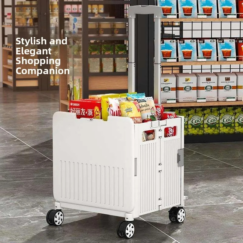 portable-shopping-cart-hand-pulling-picnic-camping-pull-rod-cart-home-storage-utility-plastic-material-retractable-handle
