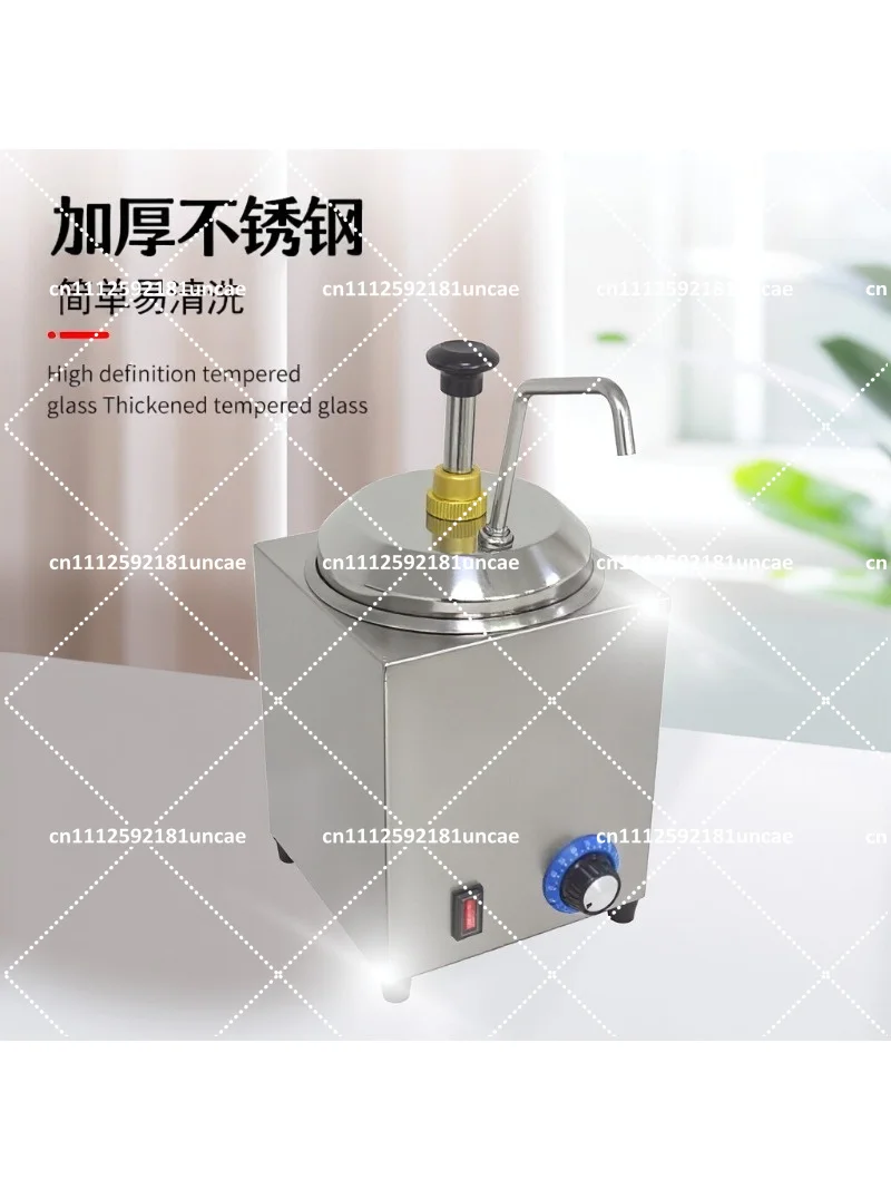 2.5L Electric Sauce Pump Dispenser, Commercial Warmer for Cheese, Chocolate, Butter, Syrup & More
