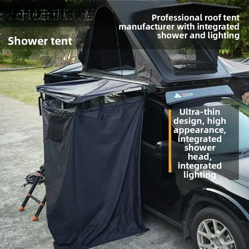 Aluminum Hard Shell Shower Tent Portable Lightweight for Camping Outdoor Privacy Toilet