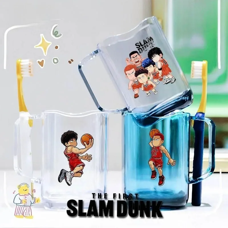 

Kawaii Slam Dunk Anime Sakuragi Hanado Rukawa Kaeda Akagi Teddy Brushing Cup Children's Cartoon Plastic Mouthwash Cup Wholesale