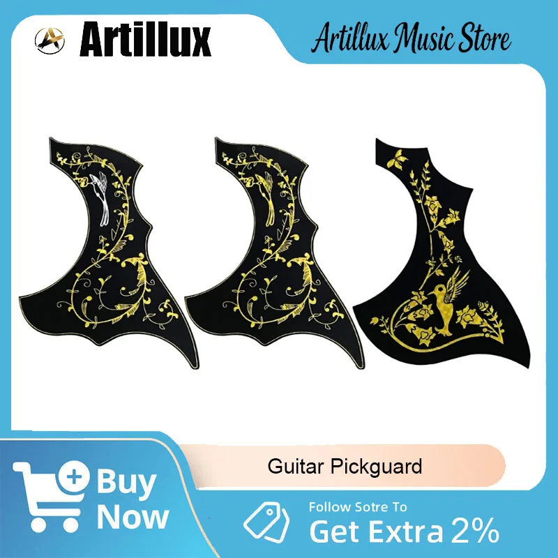 Artillux Guitar Pickguard Brand New PVC Texture Electric Guitar Scratch Plate with Beautiful Patterns for Performances