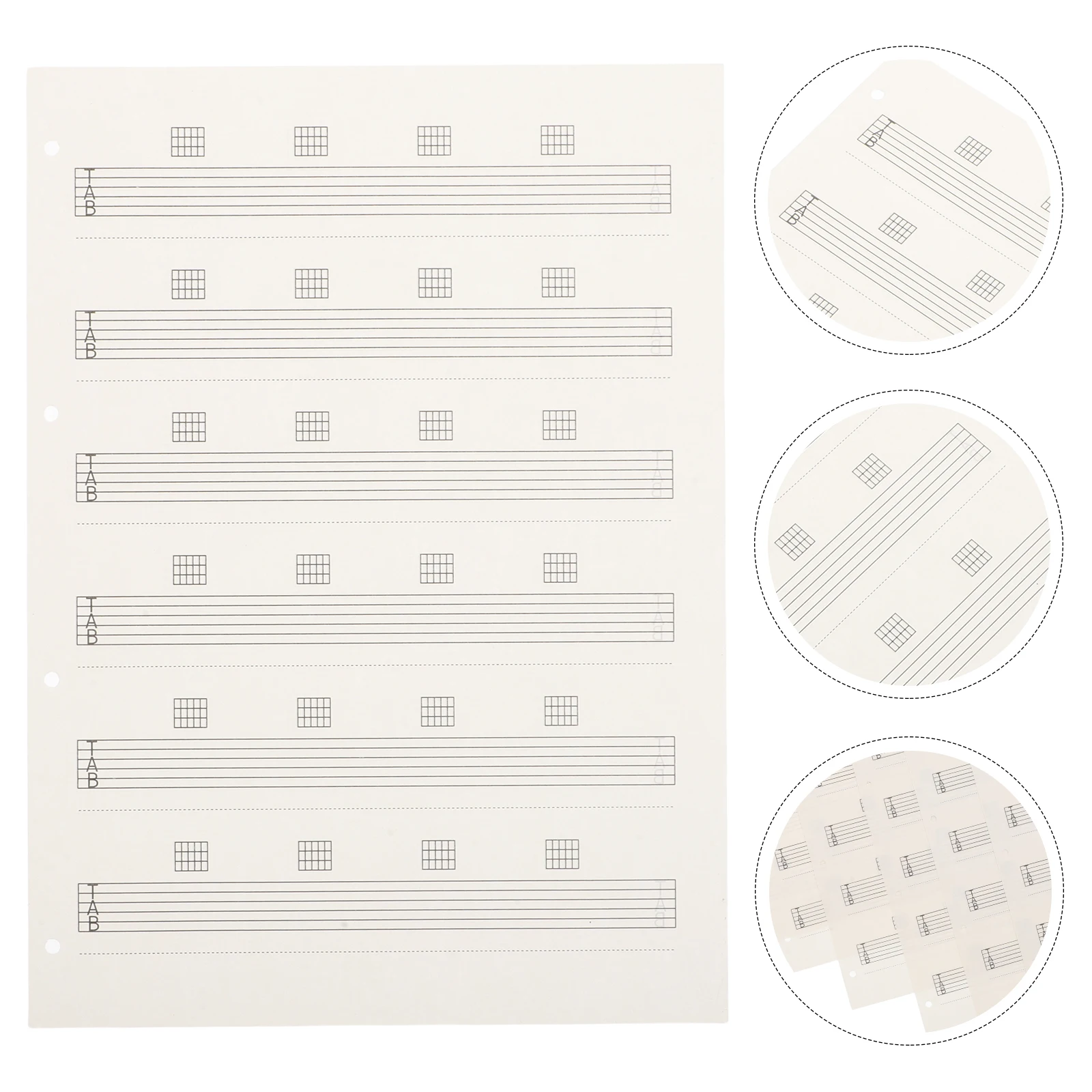 

85 Pcs Music Writing Paper Musical Instrument Accessories Handwriting Guitar Tab Manuscript Composition Staff